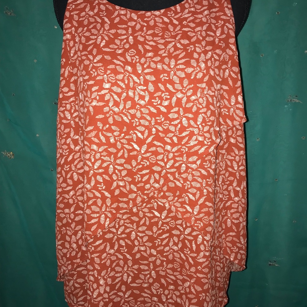 Ava & Viv sleeveless layered top Sz 1x woman NWOT